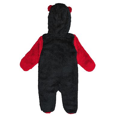Infant & Newborn Outerstuff Black New Jersey Devils Stay Napping Fleece Bunting Full-Zip Sleeper
