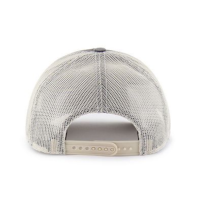 Men's '47 Charcoal Pittsburgh Penguins Canteen Pigment Dyed Patch Trucker Adjustable Hat