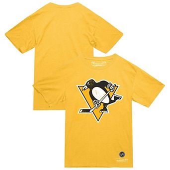 Men's Mitchell & Ness Gold Pittsburgh Penguins Heritage T-Shirt