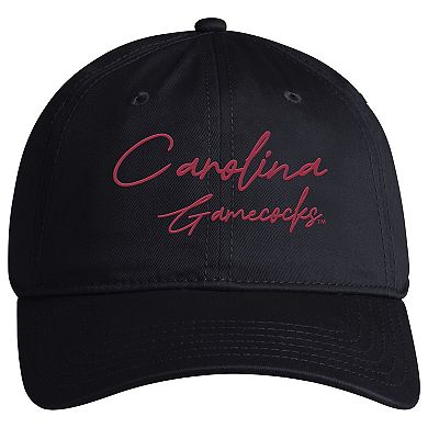 Men's Under Armour Black South Carolina Gamecocks College Essentials Washed Cotton Blend Adjustable Hat