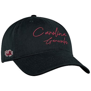 Men's Under Armour Black South Carolina Gamecocks College Essentials Washed Cotton Blend Adjustable Hat