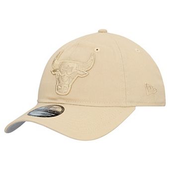 Men's New Era Khaki Chicago Bulls Color Pack Tonal 9TWENTY Adjustable Hat