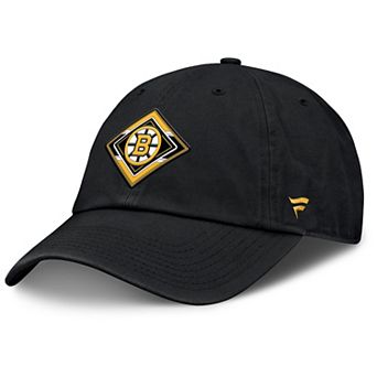 Women's Fanatics Black Boston Bruins Authentic Pro Rink Adjustable Hat