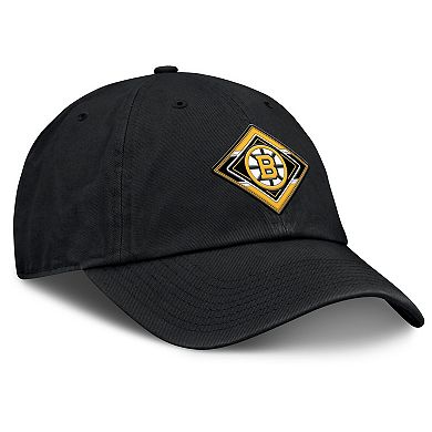 Women's Fanatics Black Boston Bruins Authentic Pro Rink Adjustable Hat