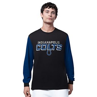 Men's Starter Black Indianapolis Colts Thursday Night Gridiron Long Sleeve T-Shirt