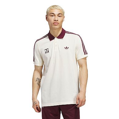 Men's adidas Tan Texas A&M Aggies Throwback Polo