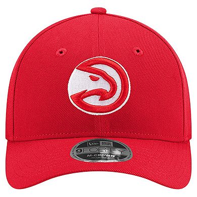 Men's New Era Red Atlanta Hawks 9FORTY Stock M-Crown Adjustable Hat