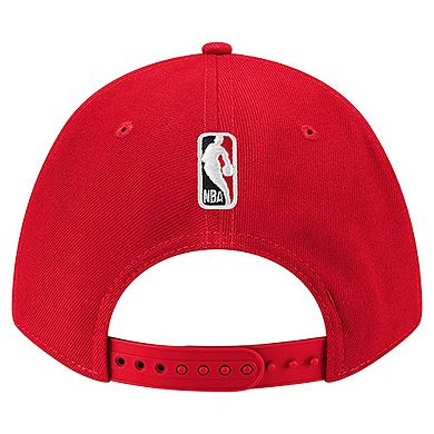 Men's New Era Red Atlanta Hawks 9FORTY Stock M-Crown Adjustable Hat