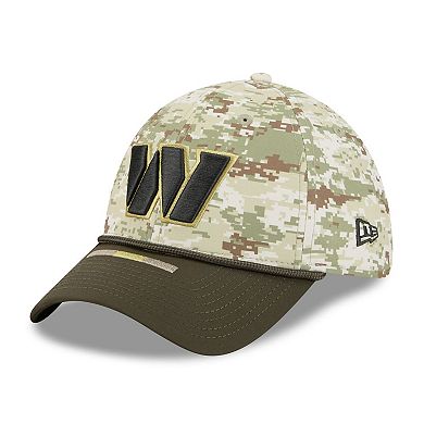 Men's New Era Camo Washington Commanders 2025 Salute to Service 39THIRTY Flex Hat