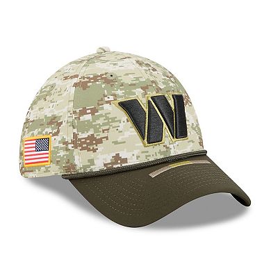 Men's New Era Camo Washington Commanders 2025 Salute to Service 39THIRTY Flex Hat