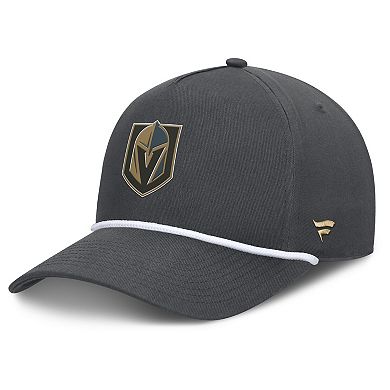 Men's Fanatics Charcoal Vegas Golden Knights Authentic Pro Rink Roper A-Frame Adjustable Hat