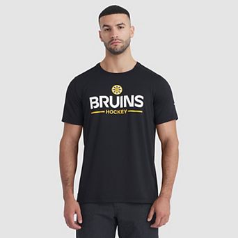 Men's Fanatics Black Boston Bruins Authentic Pro Rink Tech T-Shirt