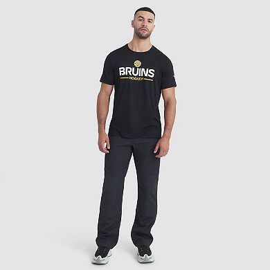 Men's Fanatics Black Boston Bruins Authentic Pro Rink Tech T-Shirt