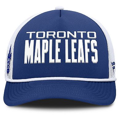 Men's Fanatics Blue/White Toronto Maple Leafs Authentic Pro Rink A-Frame Adjustable Hat