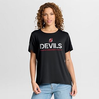 Women's Fanatics Black New Jersey Devils Authentic Pro Rink Tech T-Shirt
