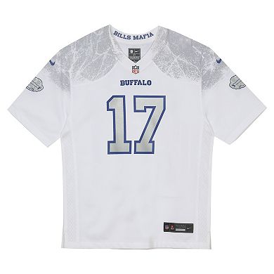 Preschool Nike Josh Allen White 2025 Rivalries Collection Game Jersey