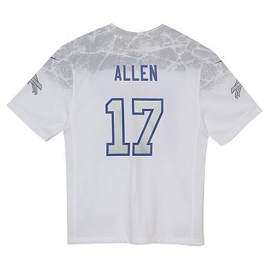 Preschool Nike Josh Allen White 2025 Rivalries Collection Game Jersey