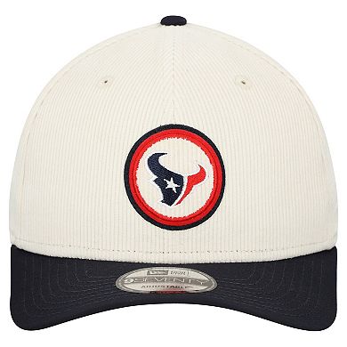 Men's New Era Stone Houston Texans Loyal Corduroy 9SEVENTY Adjustable Hat