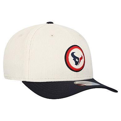 Men's New Era Stone Houston Texans Loyal Corduroy 9SEVENTY Adjustable Hat