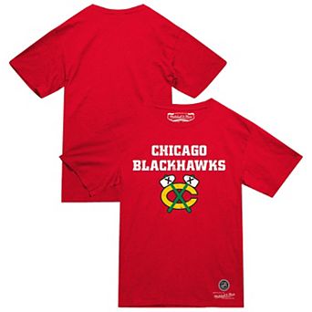 Men's Mitchell & Ness Red Chicago Blackhawks Heritage T-Shirt