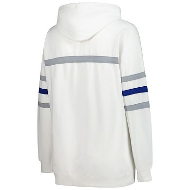 Women's Mitchell & Ness White Buffalo Bills Plus Size Head Coach Throwback Pullover Hoodie