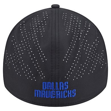 Men's New Era Black Dallas Mavericks Night 39THIRTY Flex Hat