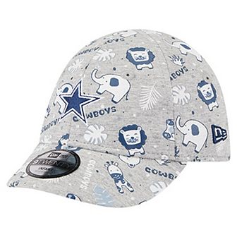 Infant New Era Gray Dallas Cowboys Animal 9TWENTY Flex Hat