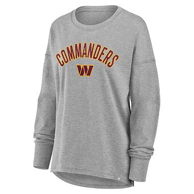 Women's Fanatics Heather Gray Washington Commanders Hometown Legacy Long Sleeve T-Shirt