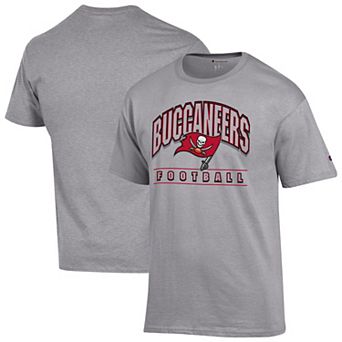 Men's Champion Heather Gray Tampa Bay Buccaneers Football T-Shirt