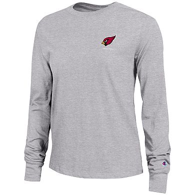Women's Champion Heather Gray Arizona Cardinals Core Long-Sleeve T-Shirt