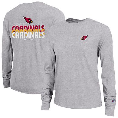 Women's Champion Heather Gray Arizona Cardinals Core Long-Sleeve T-Shirt
