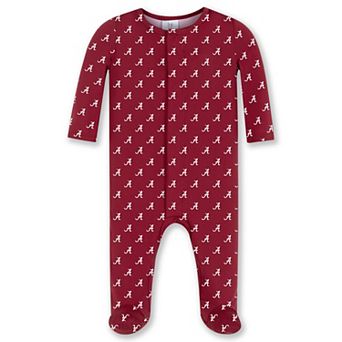 Newborn & Infant ZooZatz Crimson Alabama Crimson Tide Magnetic Closure Sleeper