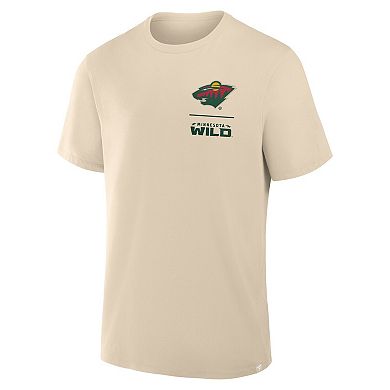 Men's Fanatics Natural Minnesota Wild Crash The Net Legacy T-Shirt