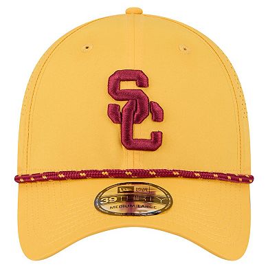 Men's New Era Gold USC Trojans Rope 39THIRTY Flex Hat