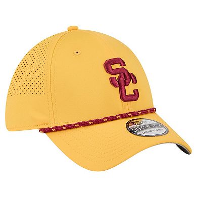 Men's New Era Gold USC Trojans Rope 39THIRTY Flex Hat