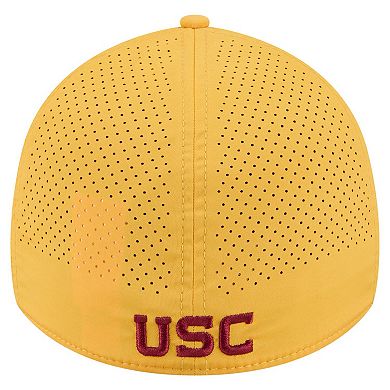 Men's New Era Gold USC Trojans Rope 39THIRTY Flex Hat