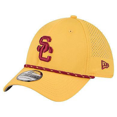 Men's New Era Gold USC Trojans Rope 39THIRTY Flex Hat