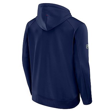 Men's Fanatics Navy Montreal Canadiens Authentic Pro Rink Hoodie