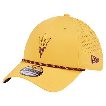 Men's New Era Gold Arizona State Sun Devils Rope 39THIRTY Flex Hat
