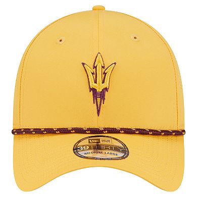 Men's New Era Gold Arizona State Sun Devils Rope 39THIRTY Flex Hat