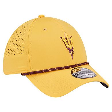 Men's New Era Gold Arizona State Sun Devils Rope 39THIRTY Flex Hat