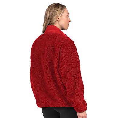 Women's Starter Scarlet San Francisco 49ers On the Ball Sherpa Jacket