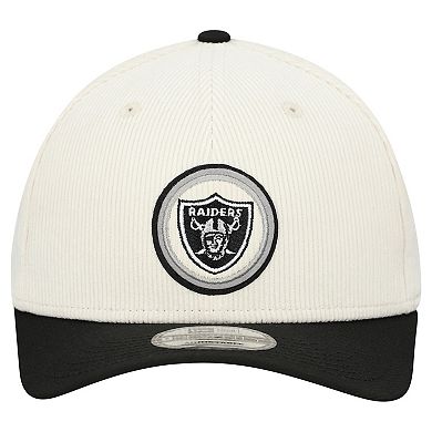 Men's New Era Stone Las Vegas Raiders Loyal Corduroy 9SEVENTY Adjustable Hat