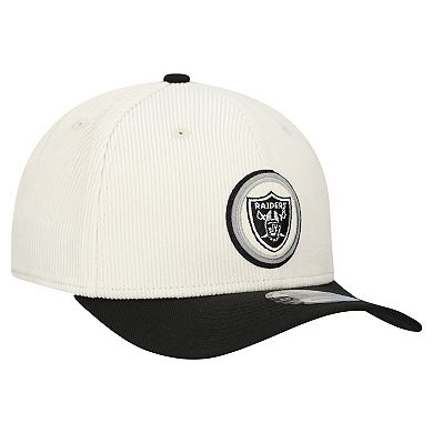 Men's New Era Stone Las Vegas Raiders Loyal Corduroy 9SEVENTY Adjustable Hat