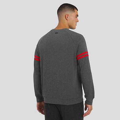 Men's J. Palmer Gray Ohio State Buckeyes Players Lounge Raglan Tri-Blend Sweatshirt