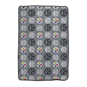 Pegasus Pittsburgh Steelers 66" x 95" Oversized Logo Roll Ultra Cozy Blanket