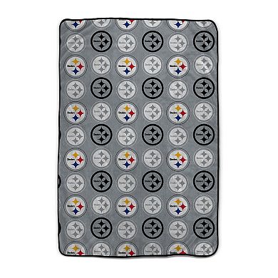 "Pegasus Pittsburgh Steelers 66"" x 95"" Oversized Logo Roll Ultra Cozy Blanket"