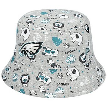 Infant New Era Gray Philadelphia Eagles Animal Bucket Hat