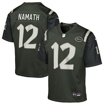 Youth Nike Joe Namath Gotham Green New York Jets 2025 Rivalries Collection Retired Player Game Jersey