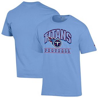 Men's Champion Light Blue Tennessee Titans Football T-Shirt